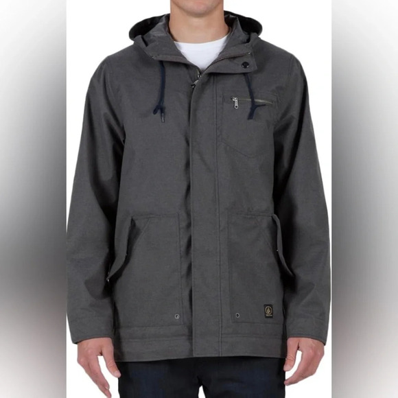 Volcom Brackish hooded mid weight jacket Sz M - Picture 1 of 11
